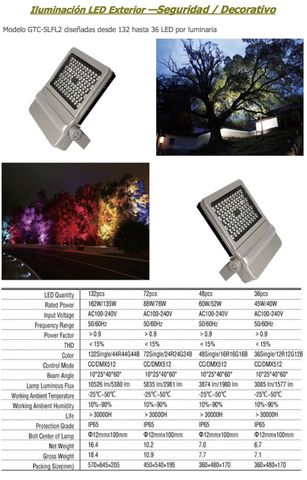 ILUMINACIÓN EN LED DECORATIVAS/ SEGURIDAD